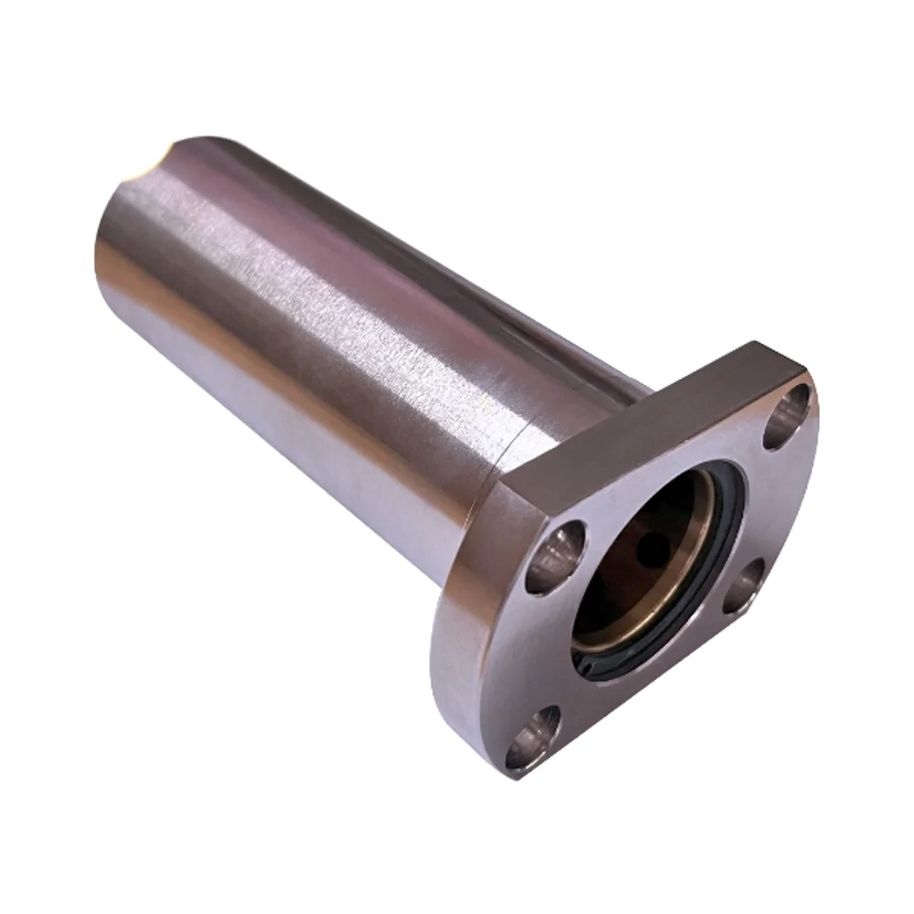 Built -in copper alloy lining sleeve extension pair -flafted inner copper -outer steel guide cover