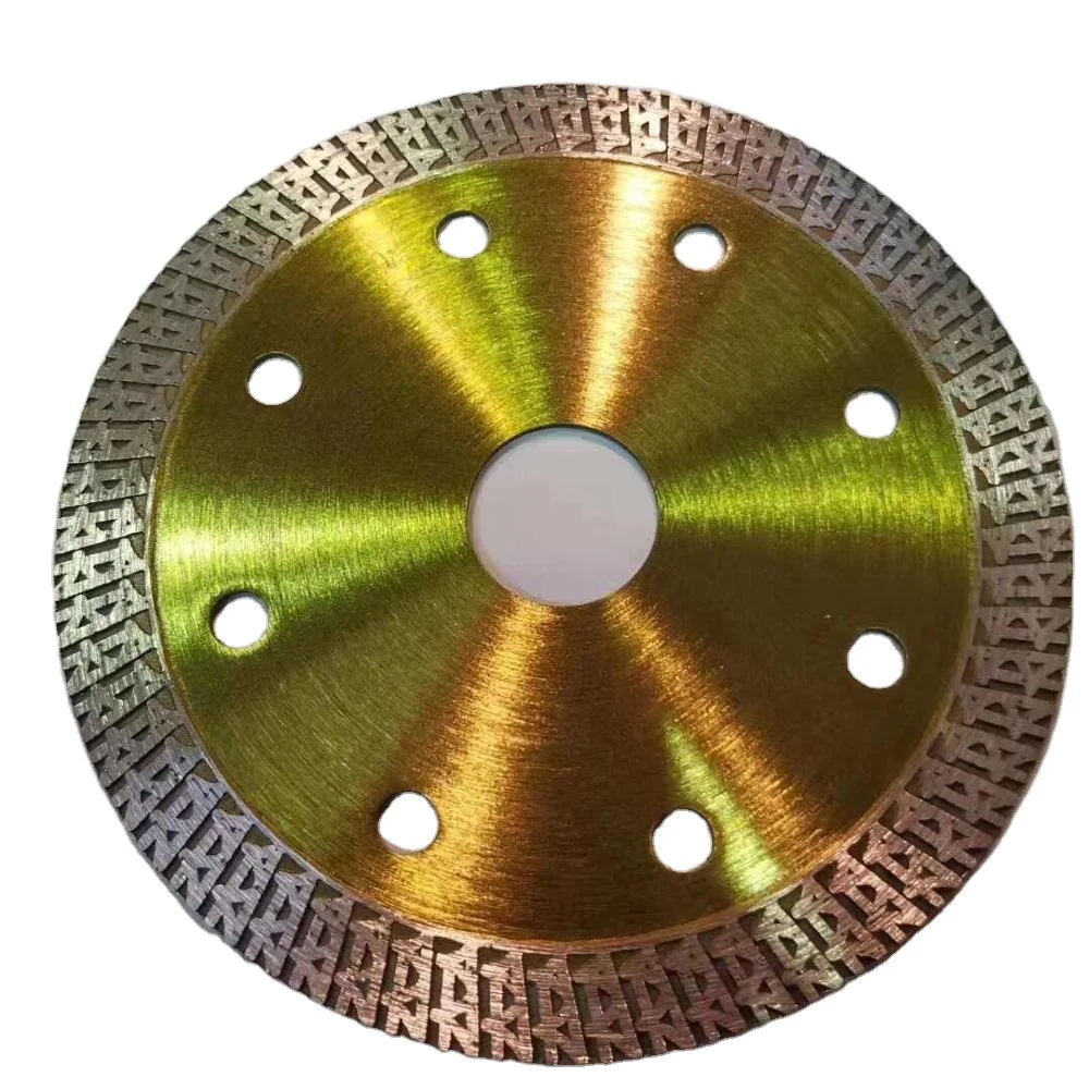 new discs blade shape Hot press 5 in R & K  turbo diamond saw blade for cutting ceramic tile granite marble