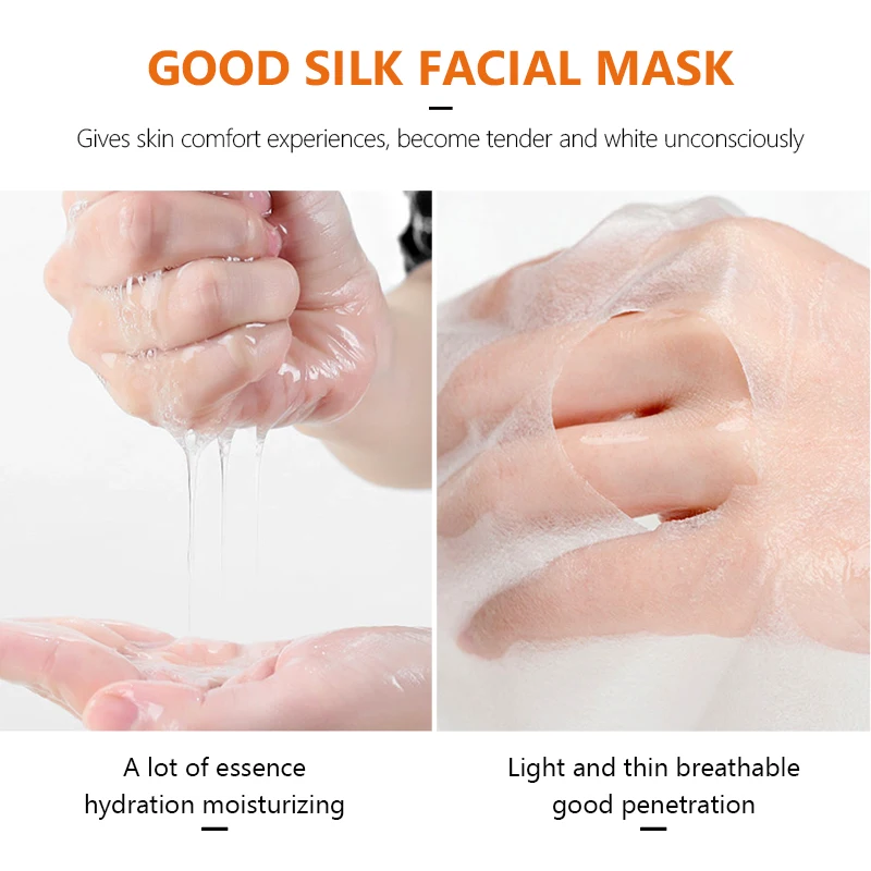 Natrual Organic Brightening Hydrating Sheet Facial Mask Wholesale OEM Skin Care Vitamin C Fruit Face Mask
