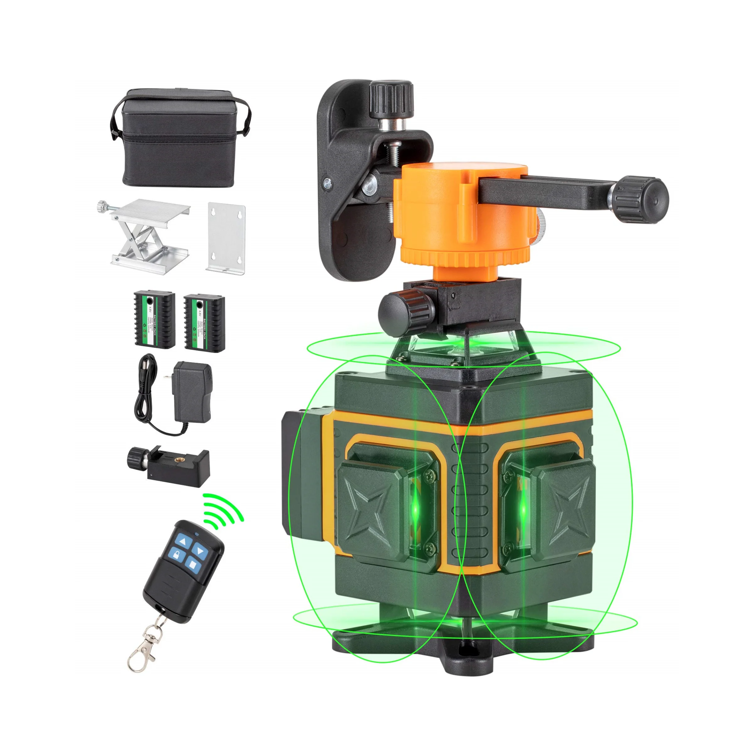 Lower Factory Price Green Beam 12 Line Laser Level Meter 3D 360-Degree Vertical Line and Horizontal Laser Level