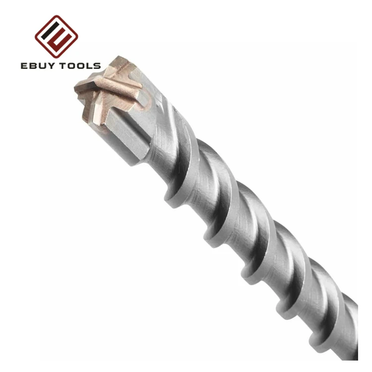 Good Quality Cross Tip SDS Plus Shank Electric Hammer Drill Bit SDS Drill Bit For Concrete  Marble Granite Drilling