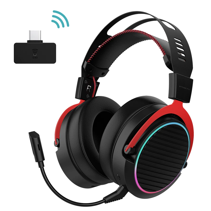 HIFI X1 pro 2.4G 7.1 sound channel ANC  DUAL-Mode Over The Ear Gaming Headphones Wireless Headset Earphone For Gamer