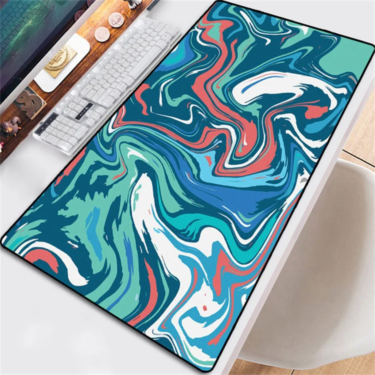 Manufacture Outlet XXL Liquid Computer Gaming Mouse Pad Soft Keyboard Customised Mousepad