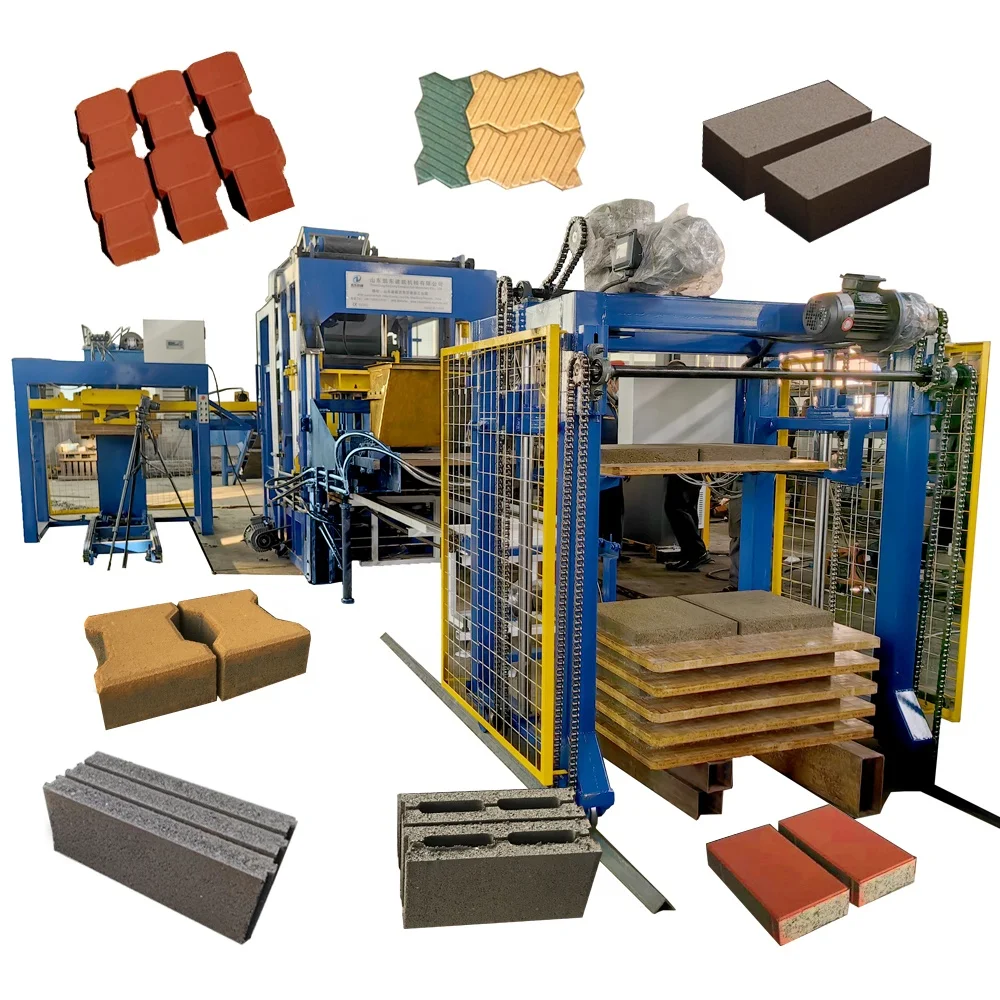 Kaidong automatic QT4-15 Hollow Cement Block bricks Making machinery Brick block making Machine lowest Price in South Africa