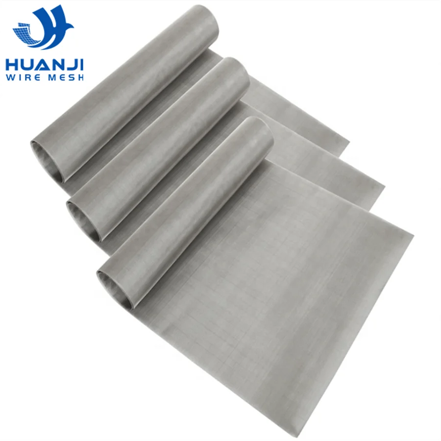 Factory Supply 304 316 1-500mesh Stainless Steel Mesh Wire Mesh for Sieving Filter
