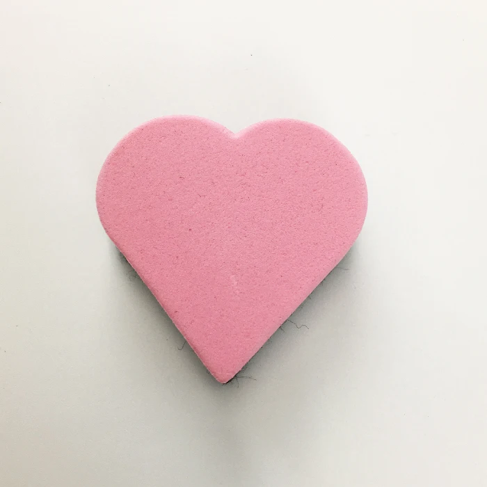 Custom Printing Heart Shape White Board Erasers Dry Erase Cleaner For Kids