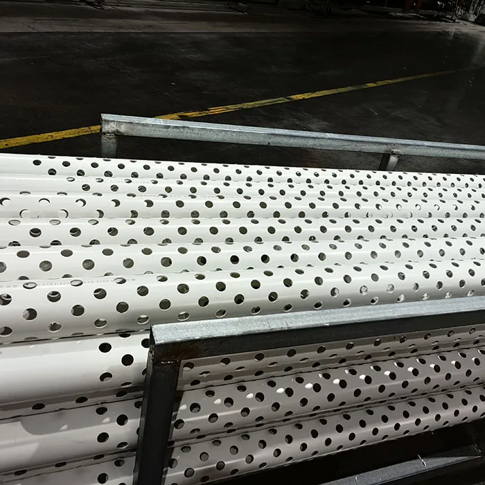 Slotted perforate PVCU perforated  drainage pipe, french drainage pipe with hole