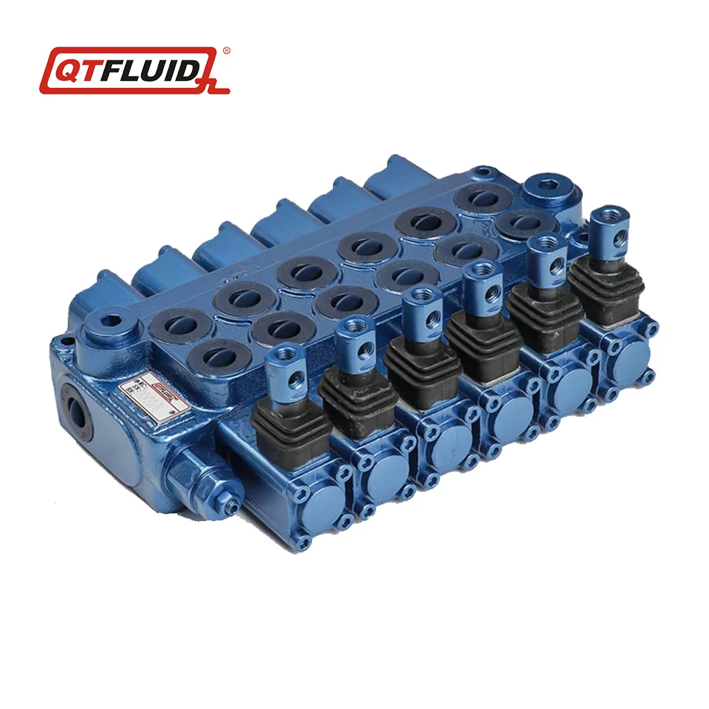 80lpm hydraulic valves monoblock directional control valves with hydraulic valve lever