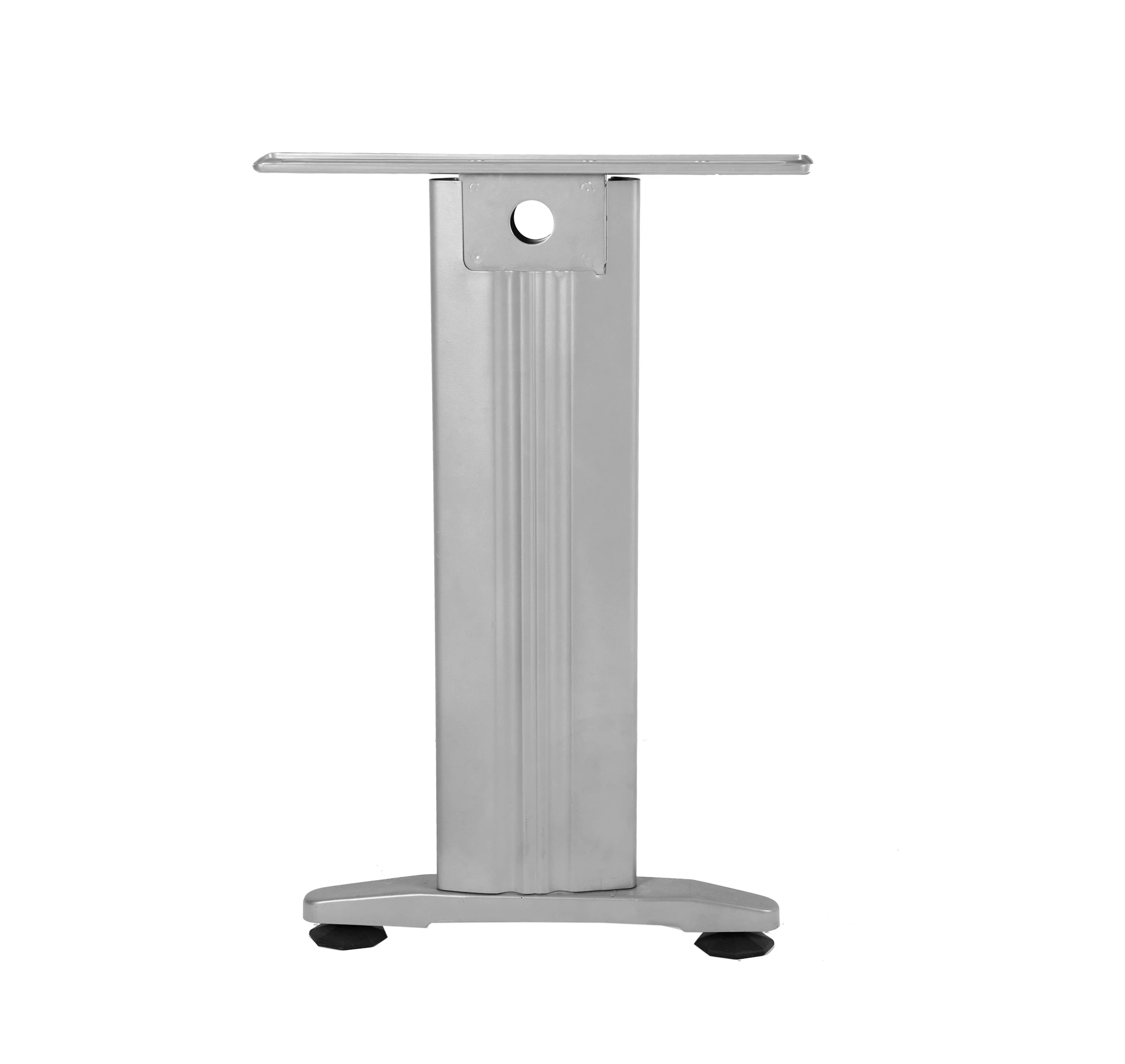 Stainless Steel I-Shape Table Legs with Metal Adjust Foot Levelers Base OEM Cup Powder Coated in Black or White for Living Room