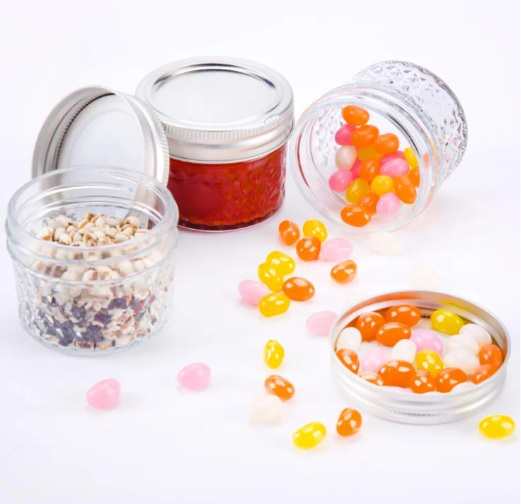 Прозрачный стеклянный контейнер для соуса 100 мл