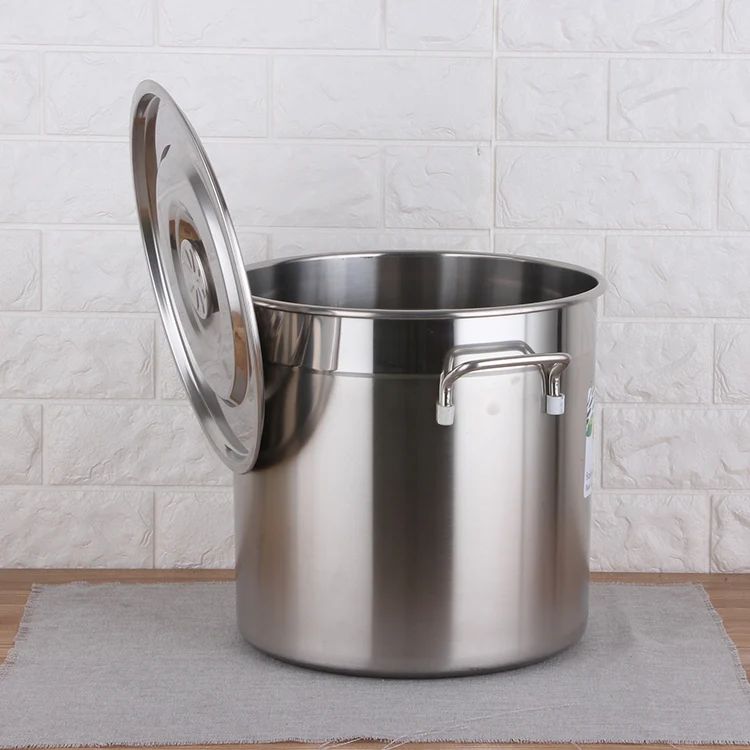 Customization stainless steel pot barrel 304 stainless steel stock pot commercial cooking pot
