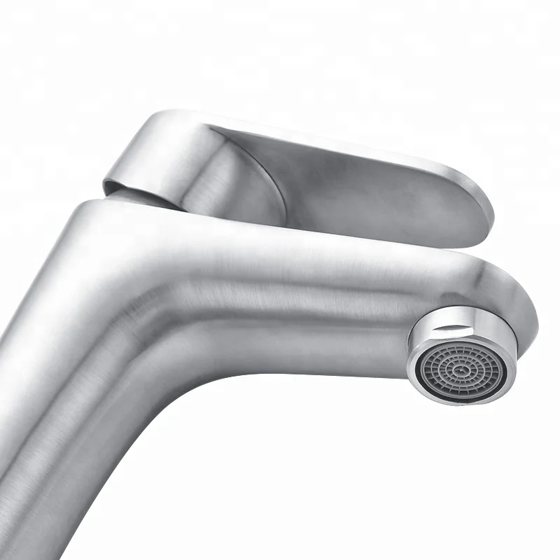 304 Stainless Steel  Lavatory Basin Mixer Faucets bathroom Taps And Mixers