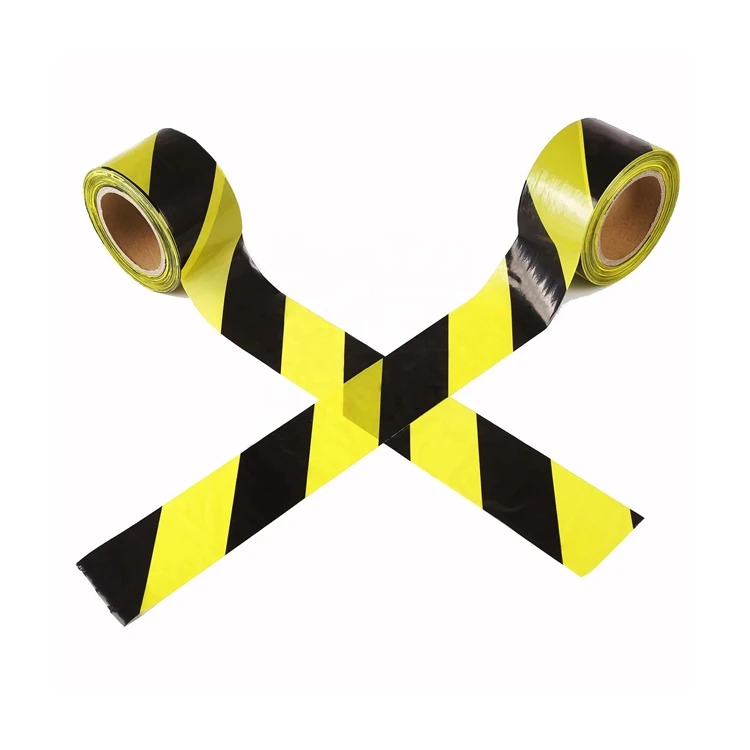 Неклейкая лента из ПЭ красно-белая полоса предупреждающая лента маркер Баррикада лента предупреждающая лента бесплатный образец