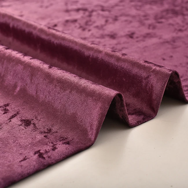 Hot Sale Plain Super Soft Ice Crushed Spandex Stretch Korea Ks Velvet Fabric