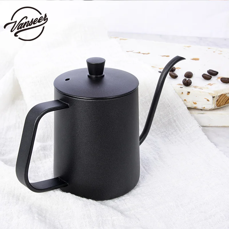 Long Narrow Stainless Steel Pour Over Goose Neck Swan Neck Thin Mouth Coffee Maker kettle