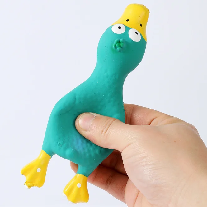 Funny Interactive Pet Dog Chicken Toys Rubber TPR Toys Screaming Squeaky Toy for Puppy Dogs