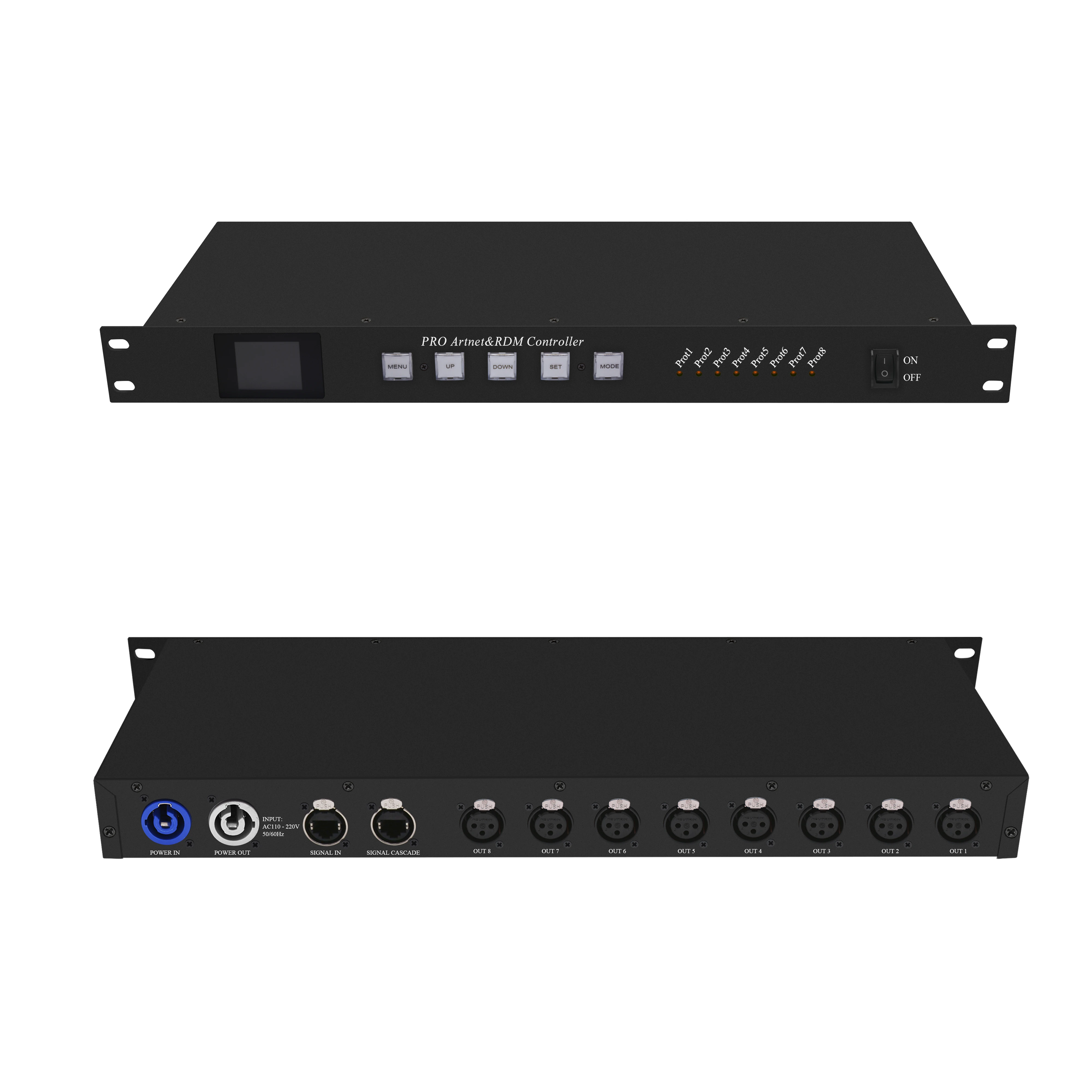 AN804 8ports Led Controller DMX512 RDM Control Artnet Dmx for Dj Controller Stage Festival Event