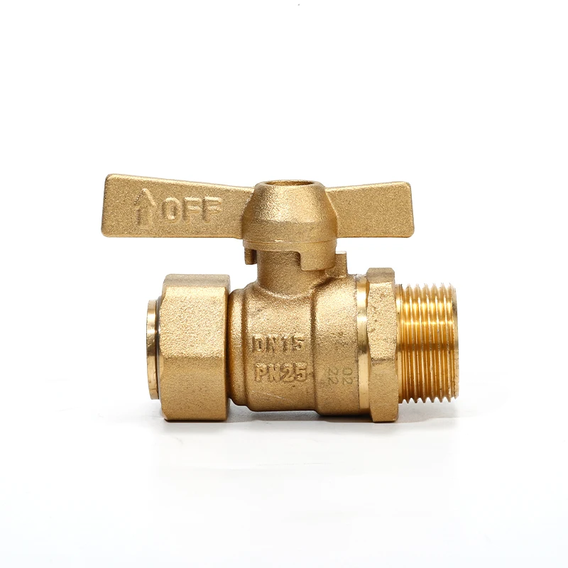 Латунный шаровой кран с наружной резьбой 3/4 дюйма, с внутренней резьбой