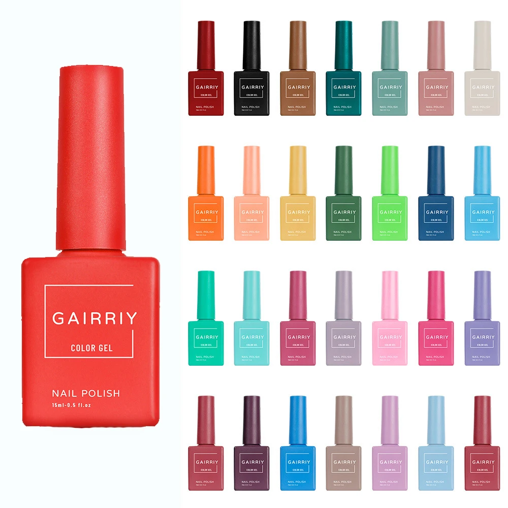 OEM 15ml Nail Polish Glue Women Beauty Salon Nail Supplies 60 Colors Set with Nail Polish Glue