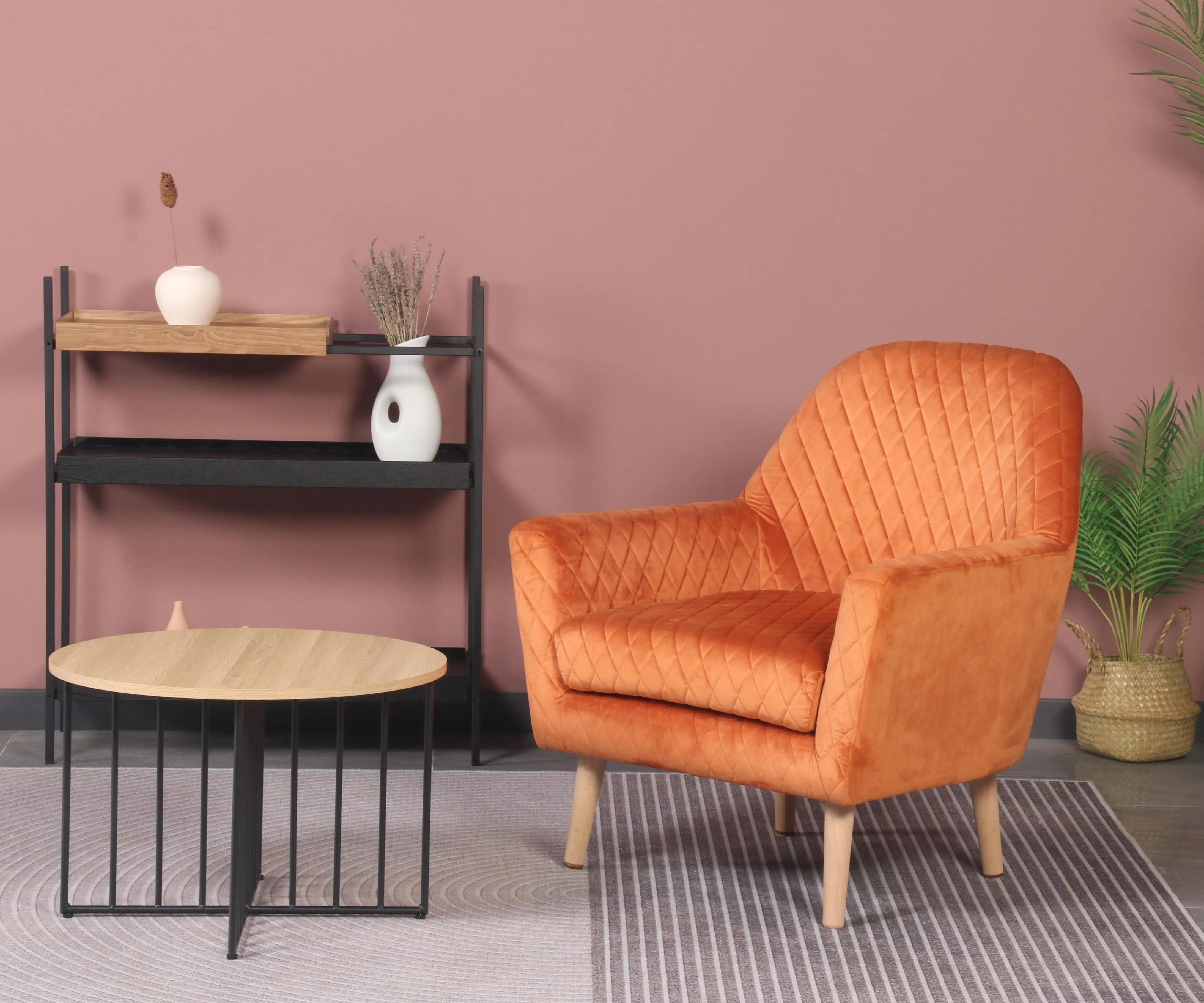 Best Selling Single Leisure Sofa Chair Velvet Fabric Lounge Armchair Golden Metal Leg Accent Chair For Living Room Cafe Hotel