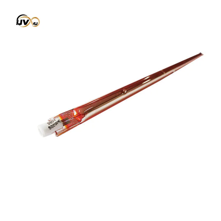 380V-350W Коротковолновый Инфракрасный свет маленькая круглая головка Золотая трубка из углеродного волокна ИК кварцевая галогенная нагревательная лампа с покрытием