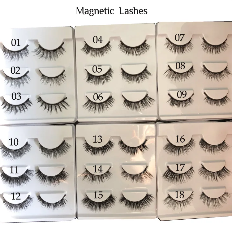 
Magnetic Lashes 3d Magnetic Liquid Eyeliner Five Magnet Eyelash Set With Tweezers private label Reusable Magnetic False Eyelash 