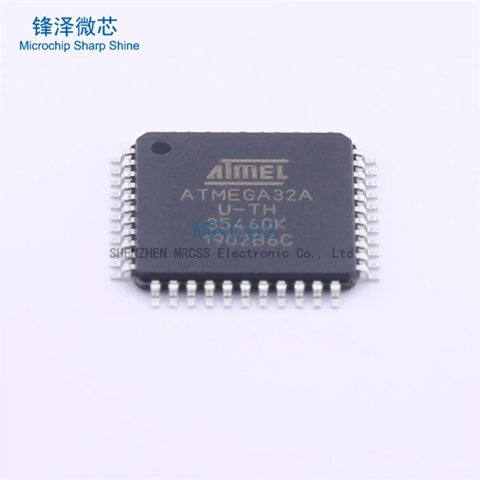 iC chip MCU ATMEGA32A-AU ATMEGA32 ARM Cortex RISC Flash Bulk 3.3V 5V 44TQFP Microchip Electronic Component