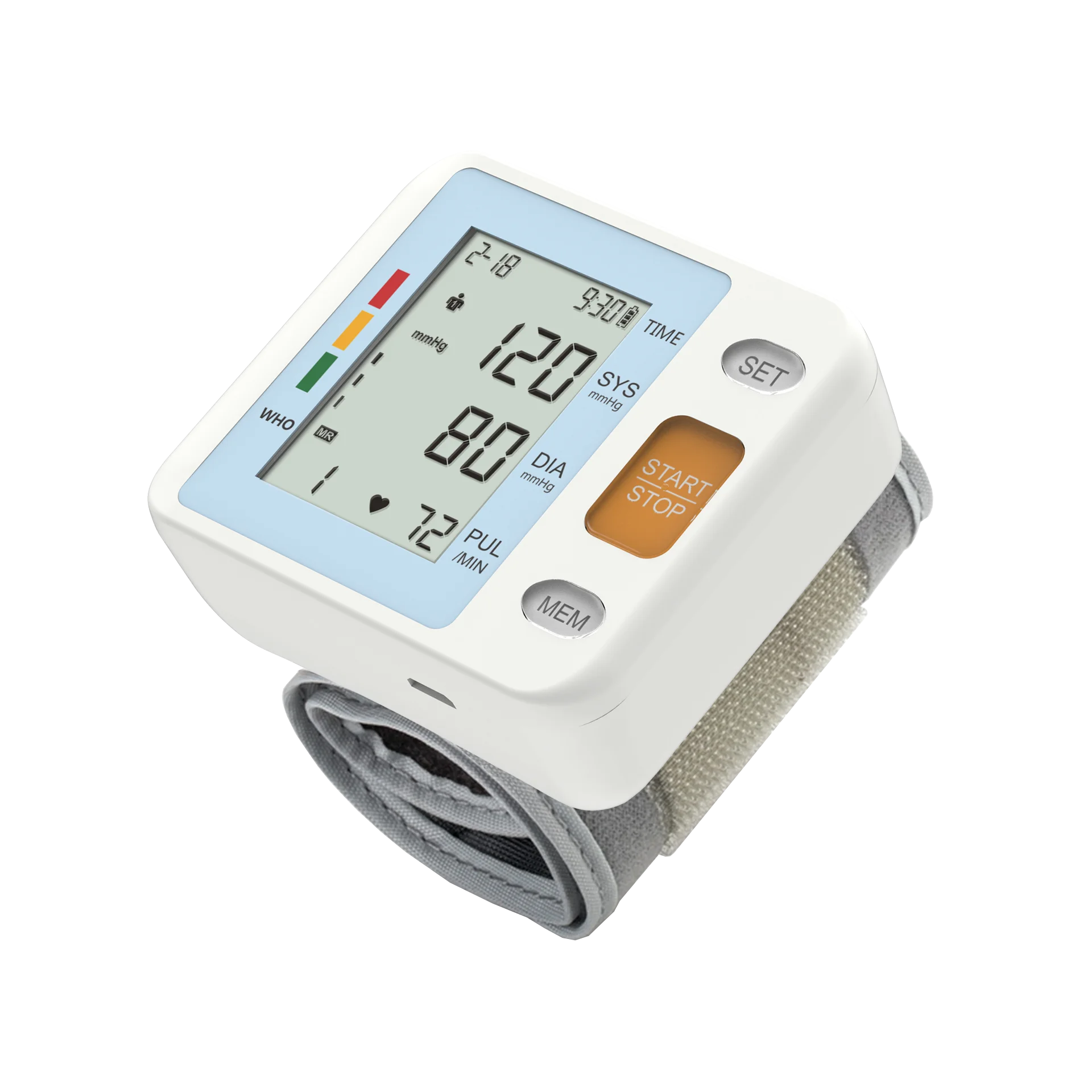 Portable Electronic Wrist Blood Pressure Monitor Accuracy heart rate irregular detector with blue tooth Blood Pressure Monitor