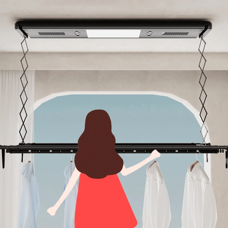 Aluminum alloy manufacturers customized wholesale 220V110V multi-color balcony hanging clothes drying rack Drying rack