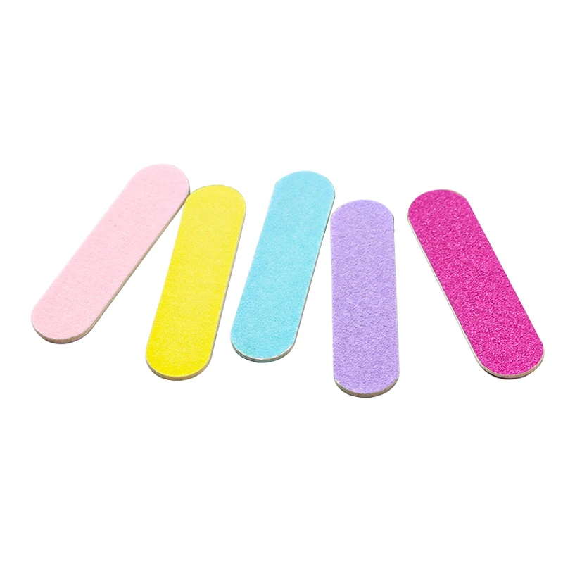 High Quality Mini Wooden Disposable Nail File Wholesale Manicure Tools for Nail Tech Double Sided with Emery Material Nail file