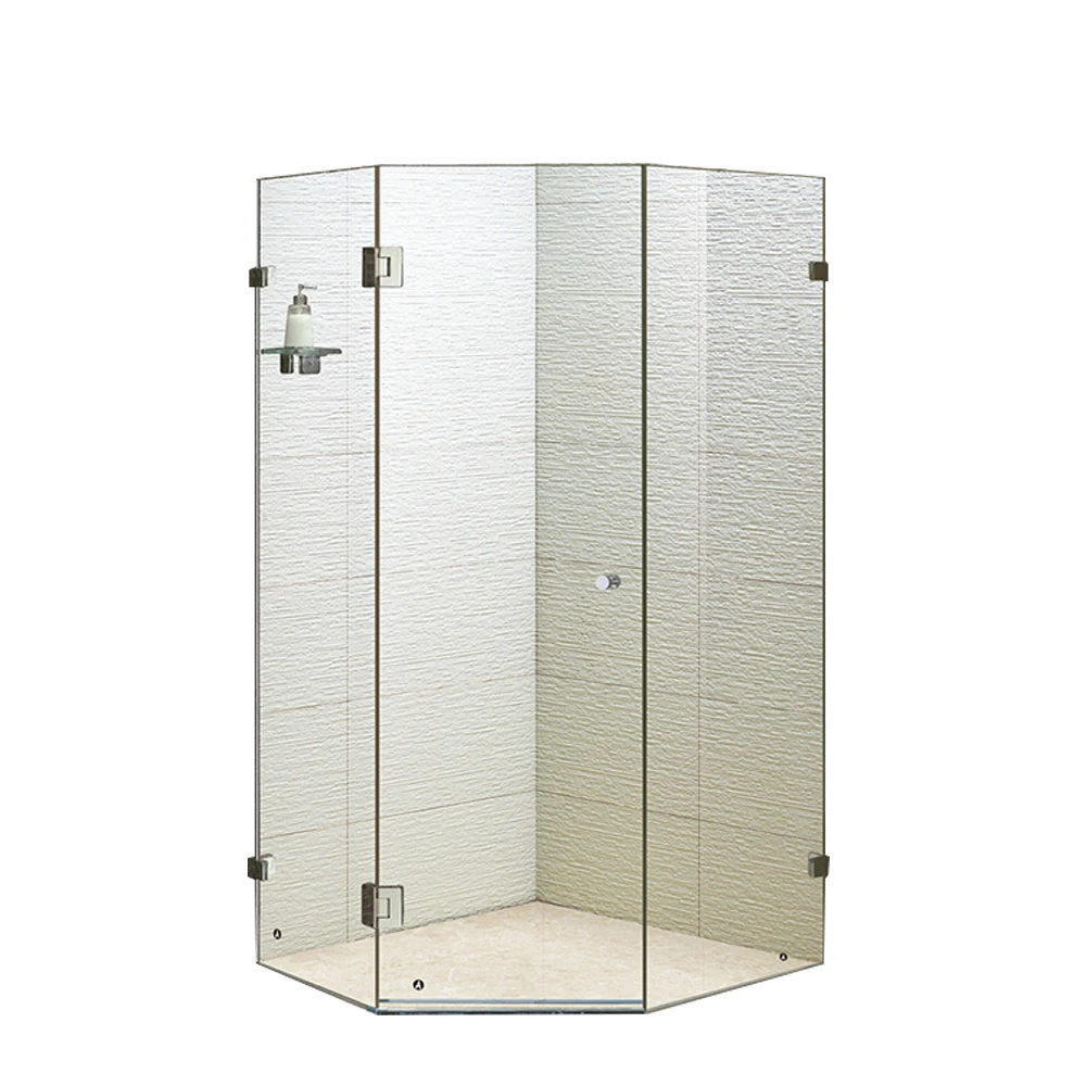 New Arrival Tempered Glass Shower Cabin Bathroom Frameless Modern Luxury Corner Shower Enclosure