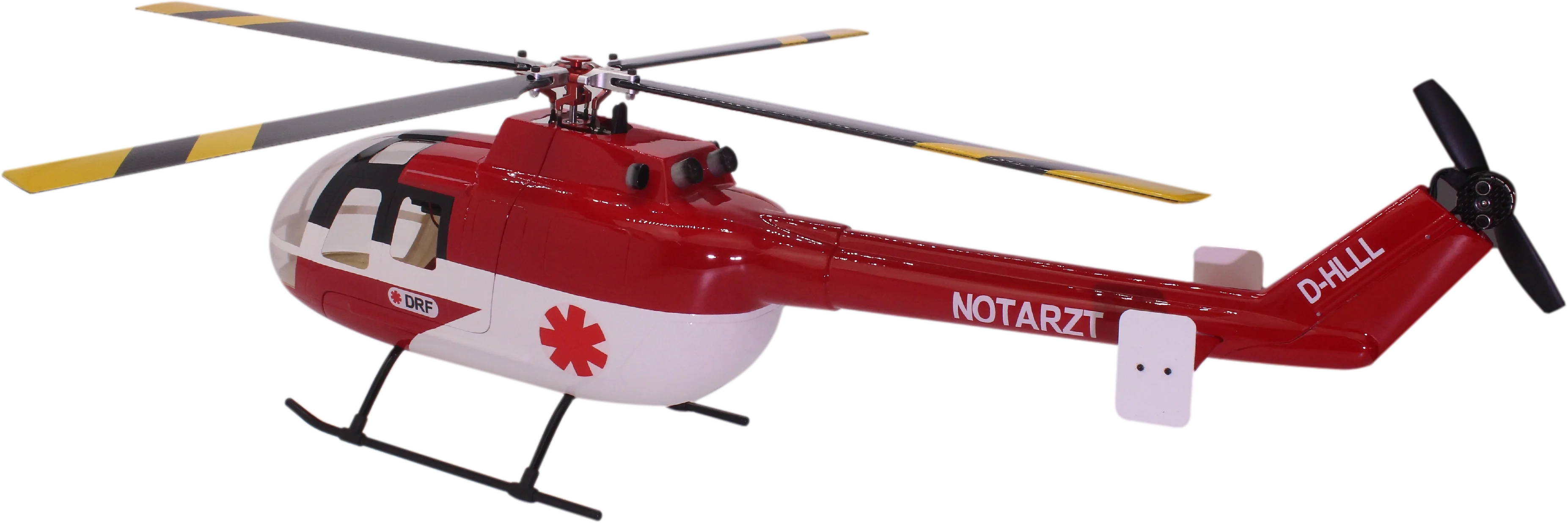 Вертолет FLISHRC Roban BO-105 в масштабе 450 четыре лопасти винта 6CH GPS с полетным контроллером H1 BNF Not FLY WING