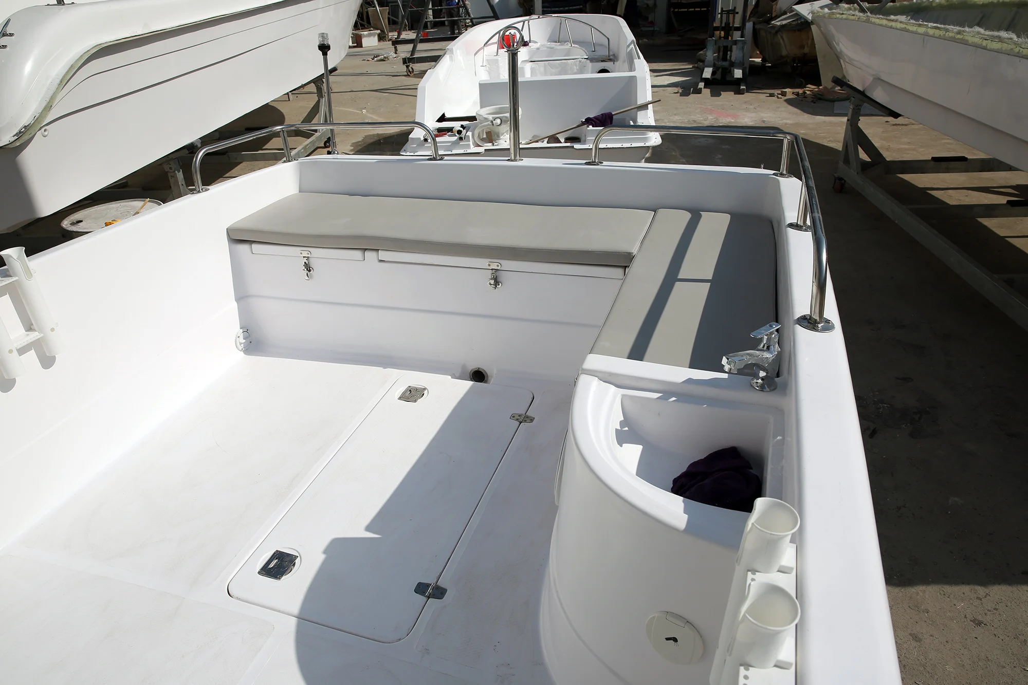 760 fiberglass leisure boat for speed leisure with good quality