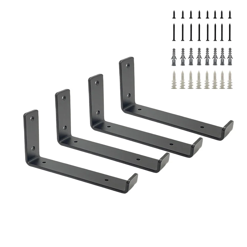 Heavy Duty Wall Mounted Industrial Metal Shelf Supports Floating Shelf Brackets