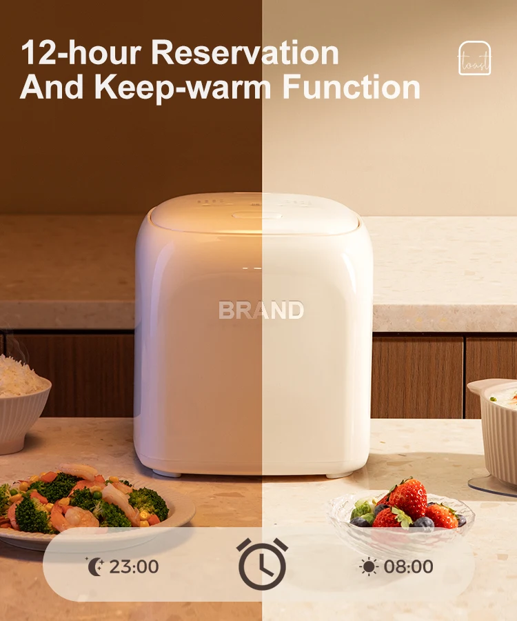 Korean 2l Multifunction Low Sugar Opiton Mini Porridge Congee Soup Maker Digital Electric Rice Cooker