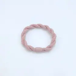 Simple Strong Elastic Thick Hair Ties For Women And Girls Solid Color Braided Hair Bands For Curly And Thin Hair
