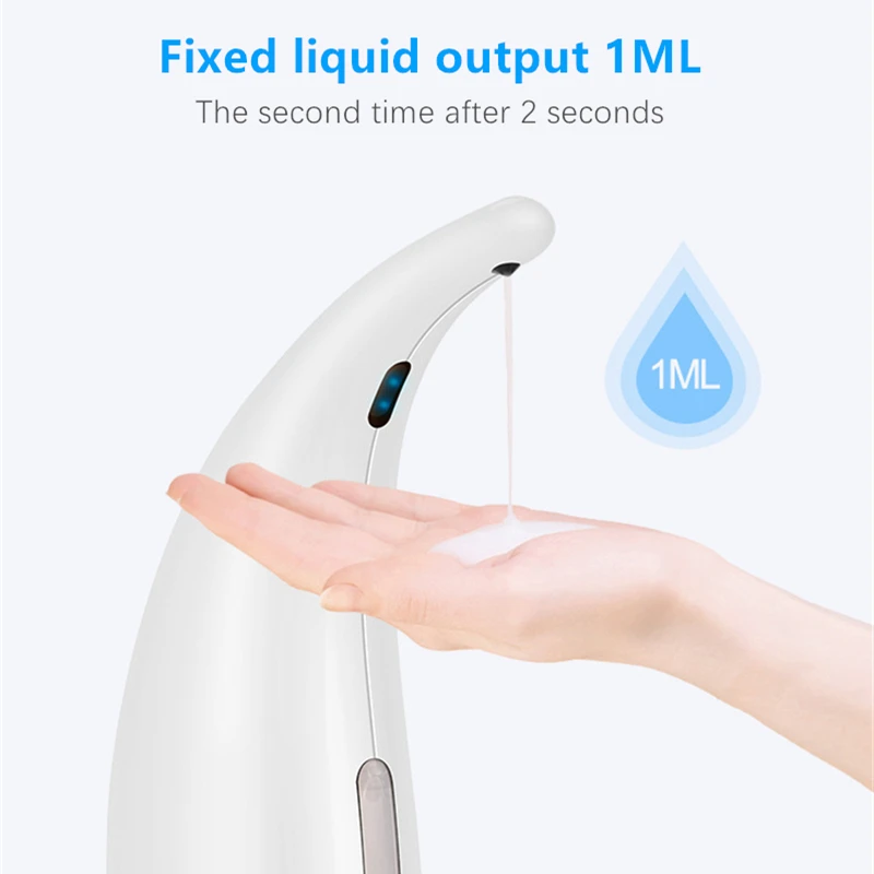 Bathroom 300ML Automatic Liquid Soap Dispenser Infrared Smart Sensor Kitchen Touchless Foam Shampoo Dispensers