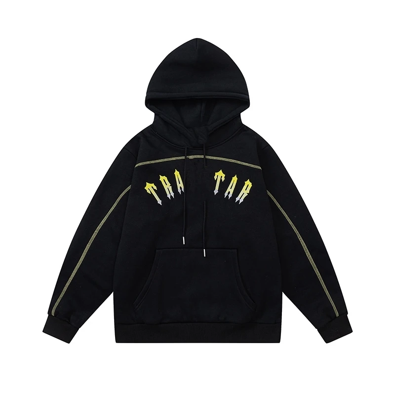 Hip hop unisex sports wear embroidered tracksuit zipper hoodies pants men joggers blank plain tracksuits unisex