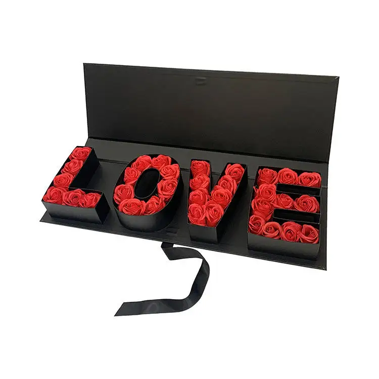 FAMA Wholesale Unique Elegant Cardboard Paper Flower Gift Box With Custom Logo