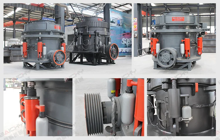 HPC hydraulic cone crushing machine, Gold iron ore rock Hard stone cone crusher, Aggregate gravel stone Cone crusher price