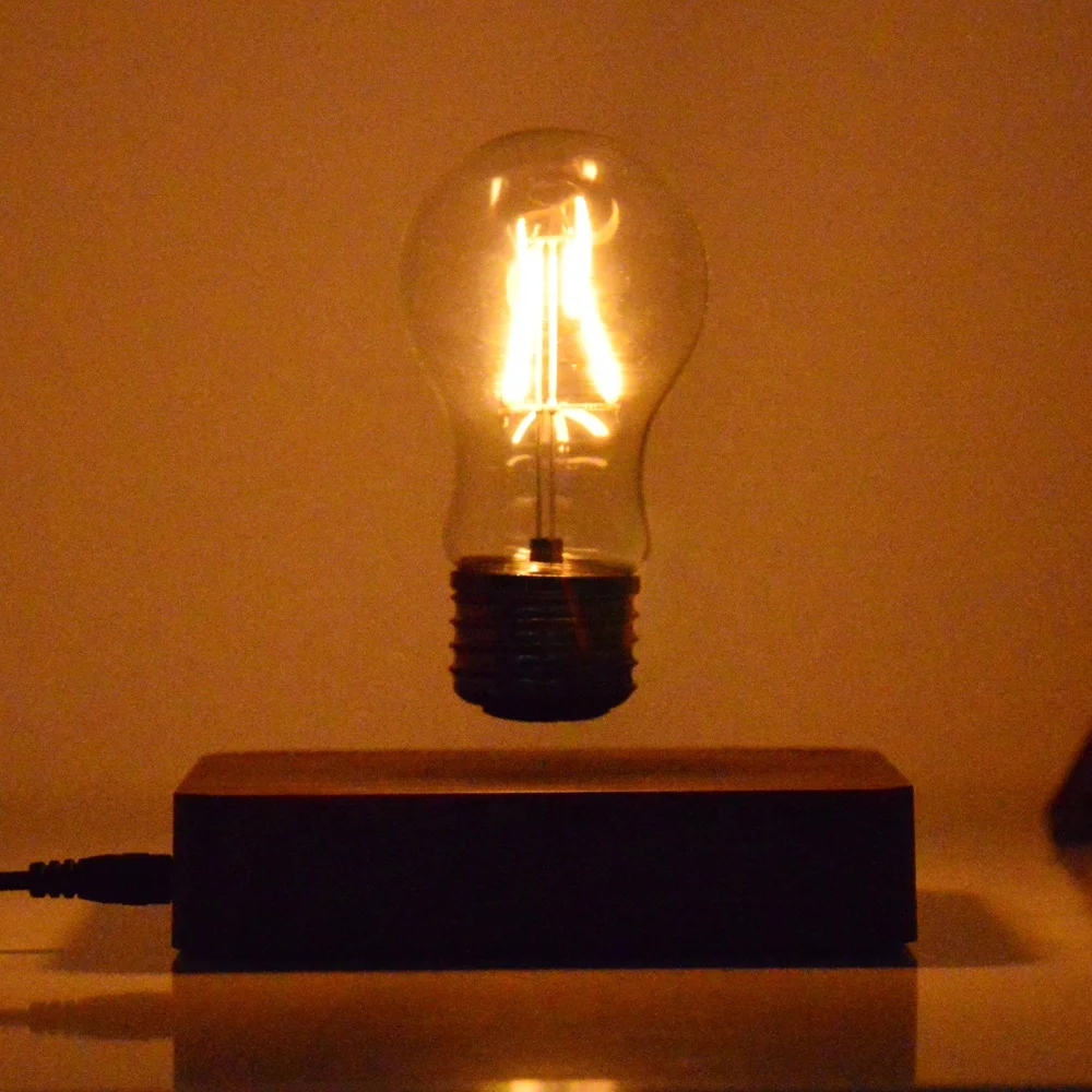 Bottom magnetic levitating floating light lamp bulb for table smart desk lamp decoration