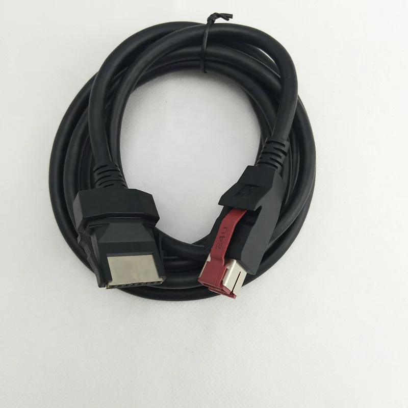Индивидуальный 2x4 контактный USB штекер на 12 В Сканер кабель для POS терминала