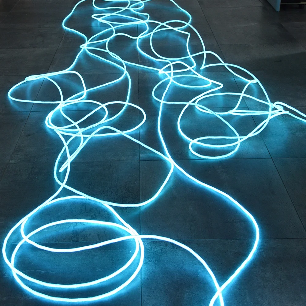 Super Bright SK MITSUBISHI 42pcs 1.0mm size multi-strand side emitting optic fiber pool perimeter aisle passageway