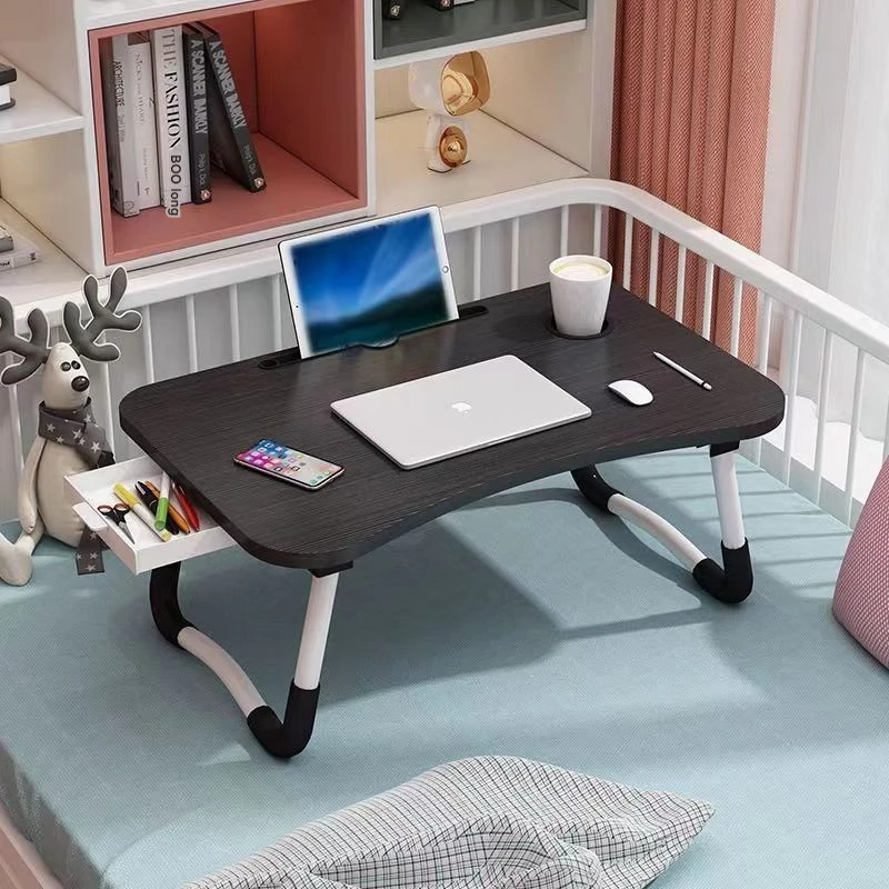 2024 Youtai Wholesale Minimalist Folding Laptop Table  Adjustable Computer Desk Wood Computer Table