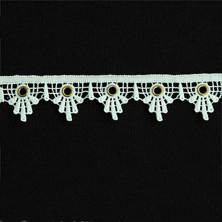 Fashion styles cotton lace trim cotton eyelet lace trim Eyelet belt