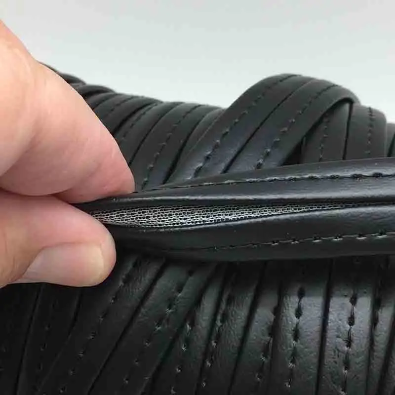 Classic Black Vinyl Marine Outdoor Auto Fabric Boat Upholstery Gimp