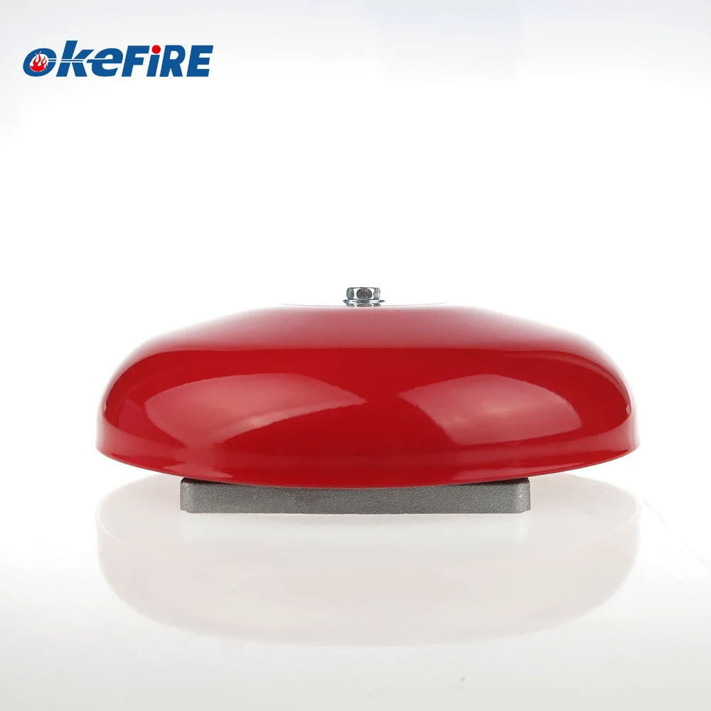Okefire DC 12V Electric Aluminum Fire Alarm 8 Inch Bell