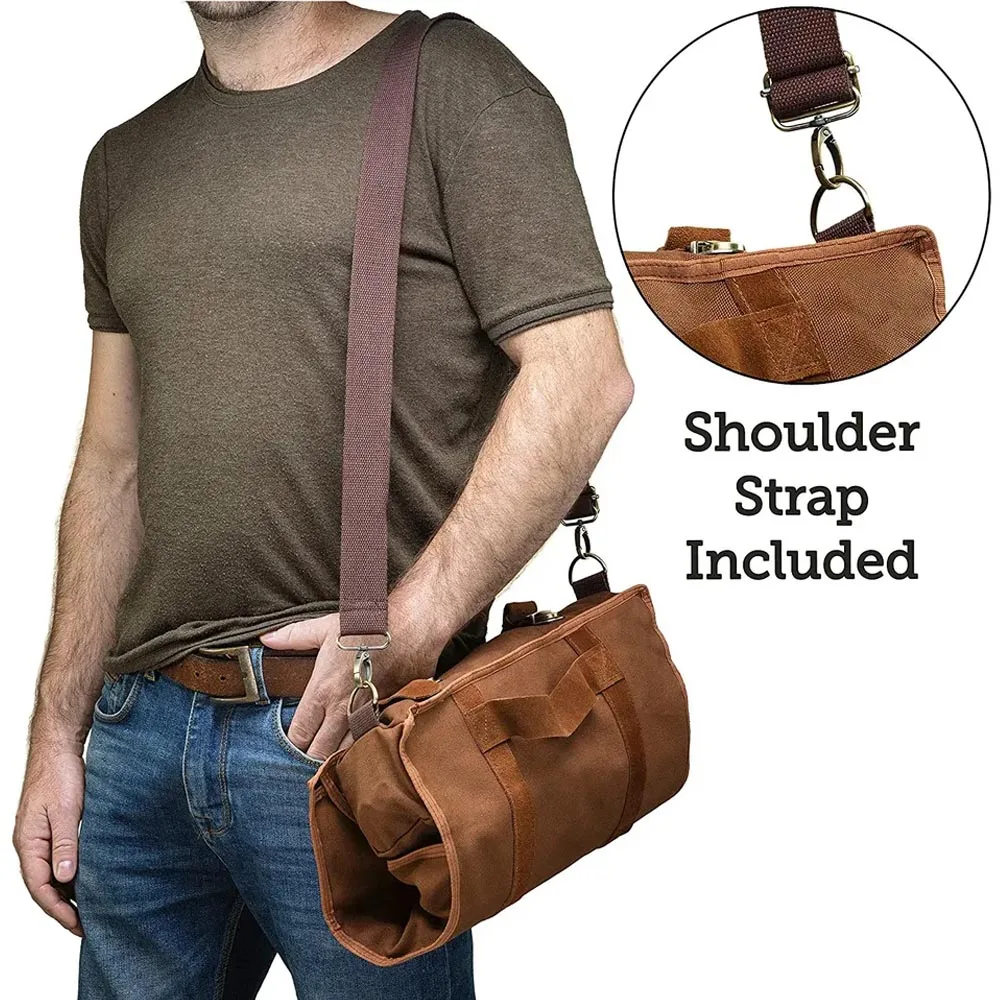Camol 17pcs Cocktail Shaker Sets Boston Shaker Roll-Rim Jigger Tear Spoon Muddler with Bag Bartender Kit For Bar Home Hotel