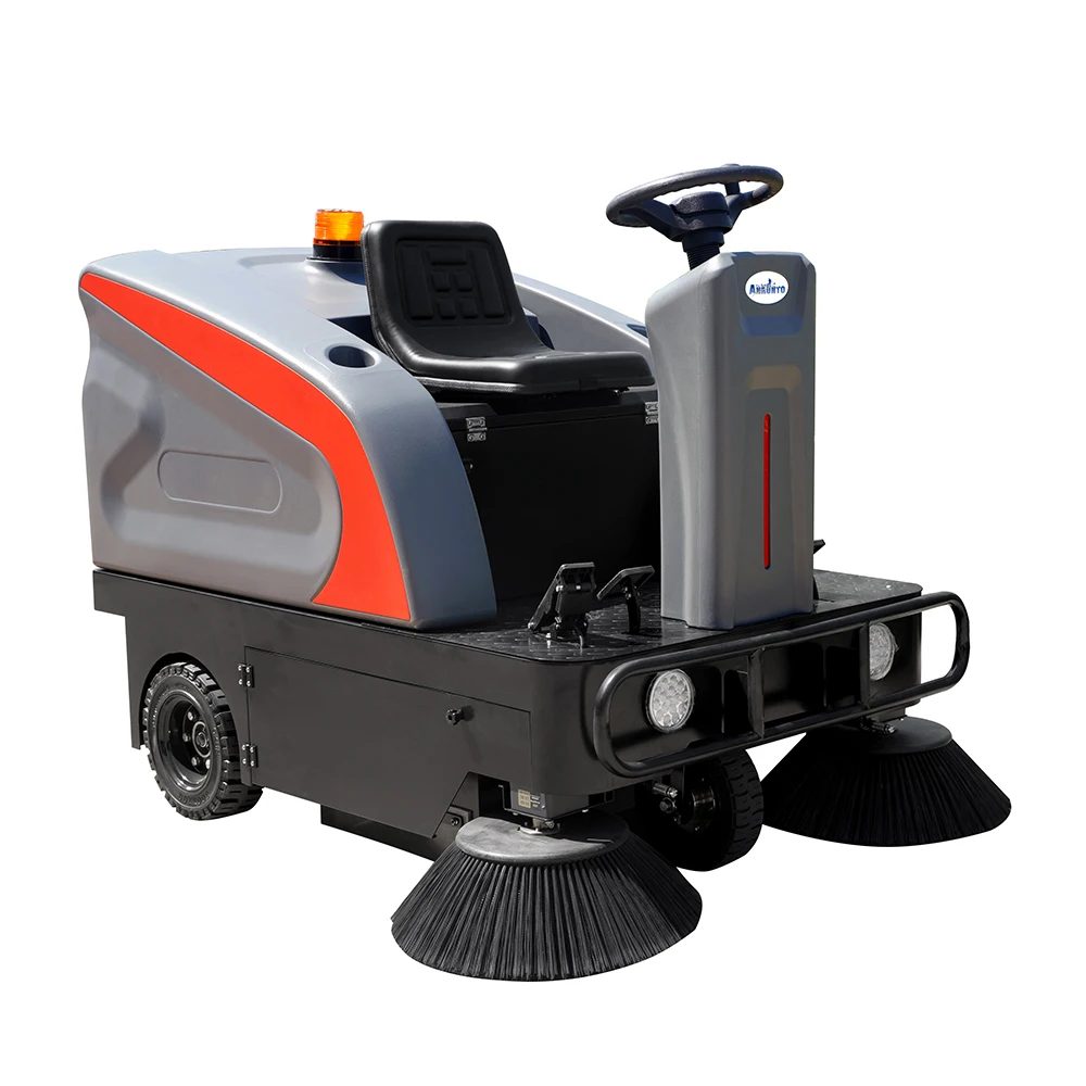Industrial Automatic Vacuum Floor Sweeper Machine Ride On Electric Street Road Sweeper