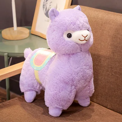 Factory Custom Colorful Alpaca Plush Soft Toy Cute New Style Cartoon rainbow Doll
